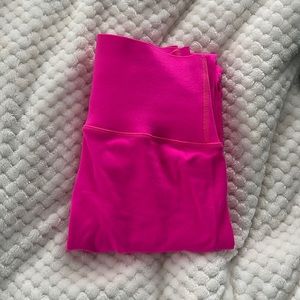 fabletics neon pink leggings